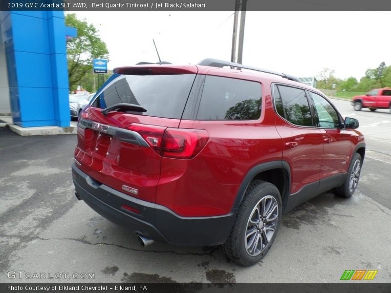 Red Quartz Tintcoat / Jet Black/Kalahari 2019 GMC Acadia SLT AWD