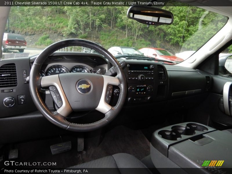 Taupe Gray Metallic / Light Titanium/Ebony 2011 Chevrolet Silverado 1500 LT Crew Cab 4x4