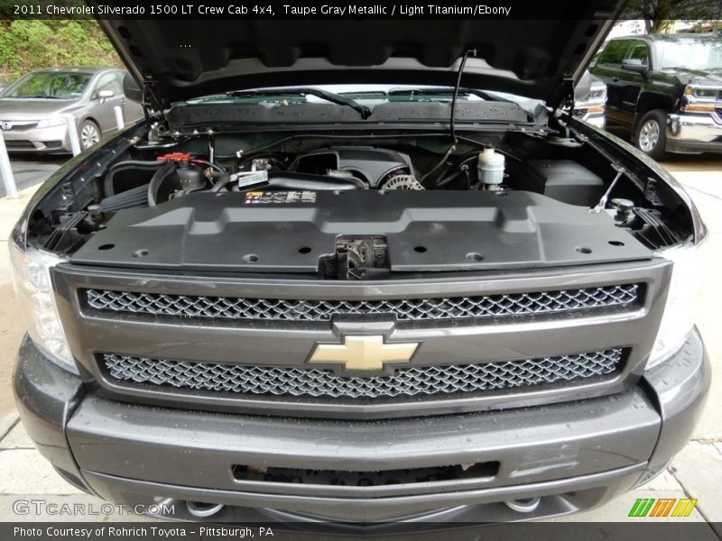 Taupe Gray Metallic / Light Titanium/Ebony 2011 Chevrolet Silverado 1500 LT Crew Cab 4x4