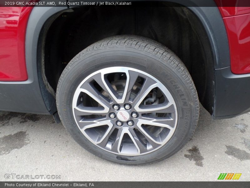 Red Quartz Tintcoat / Jet Black/Kalahari 2019 GMC Acadia SLT AWD