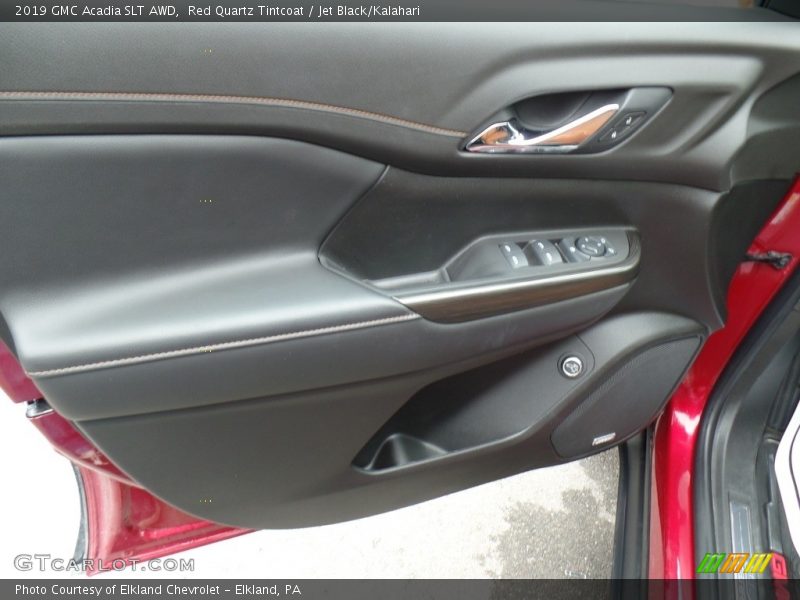 Red Quartz Tintcoat / Jet Black/Kalahari 2019 GMC Acadia SLT AWD