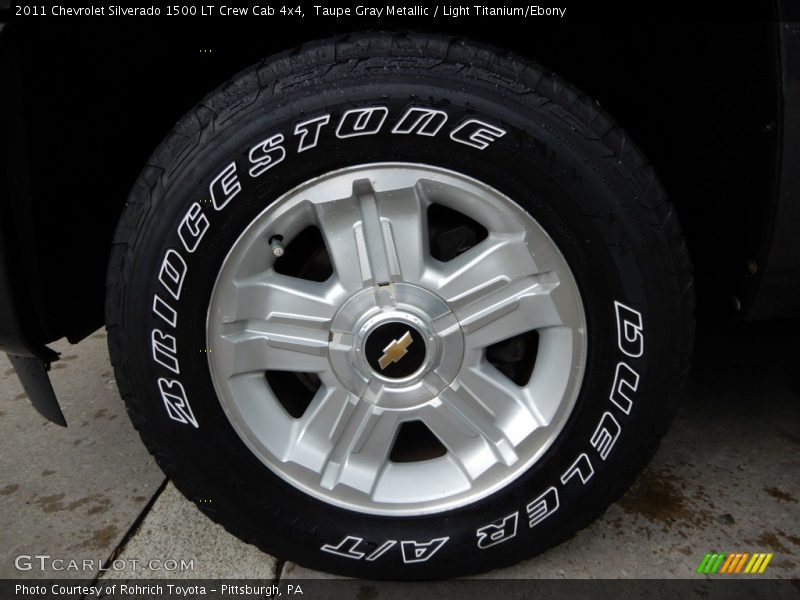Taupe Gray Metallic / Light Titanium/Ebony 2011 Chevrolet Silverado 1500 LT Crew Cab 4x4