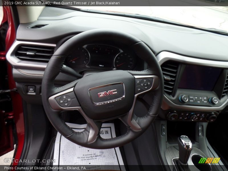 Red Quartz Tintcoat / Jet Black/Kalahari 2019 GMC Acadia SLT AWD