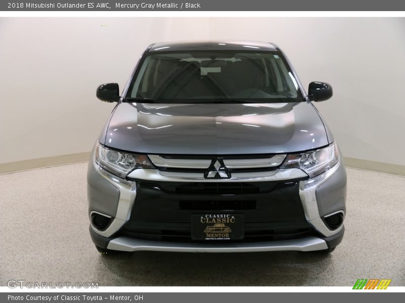 Mercury Gray Metallic / Black 2018 Mitsubishi Outlander ES AWC