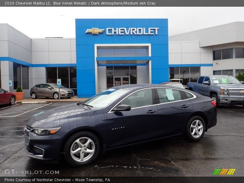 Blue Velvet Metallic / Dark Atmosphere/Medium Ash Gray 2016 Chevrolet Malibu LS