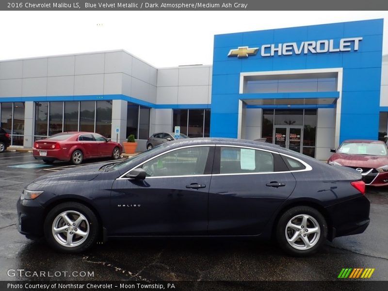 Blue Velvet Metallic / Dark Atmosphere/Medium Ash Gray 2016 Chevrolet Malibu LS