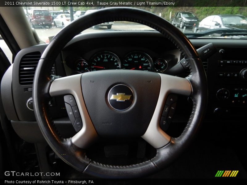 Taupe Gray Metallic / Light Titanium/Ebony 2011 Chevrolet Silverado 1500 LT Crew Cab 4x4
