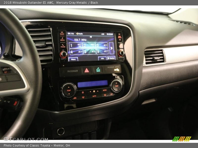 Mercury Gray Metallic / Black 2018 Mitsubishi Outlander ES AWC