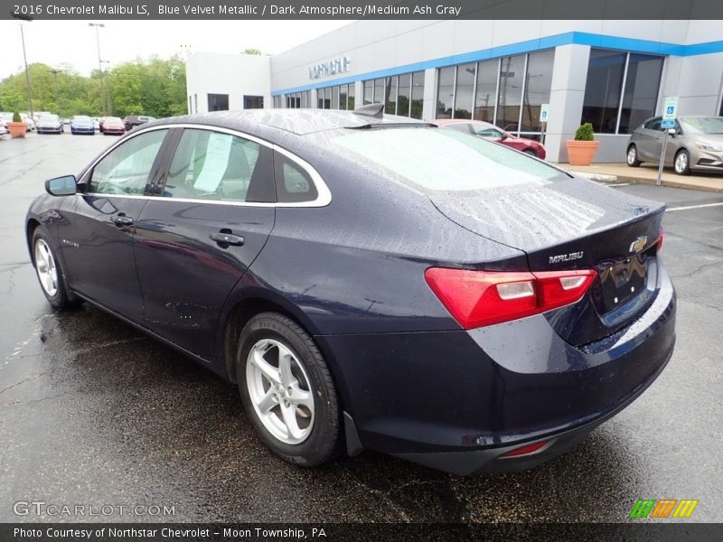 Blue Velvet Metallic / Dark Atmosphere/Medium Ash Gray 2016 Chevrolet Malibu LS
