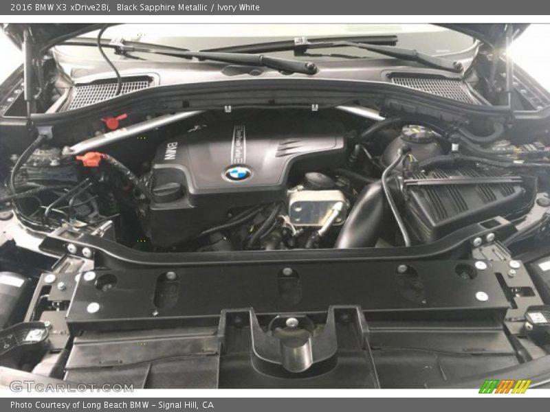Black Sapphire Metallic / Ivory White 2016 BMW X3 xDrive28i