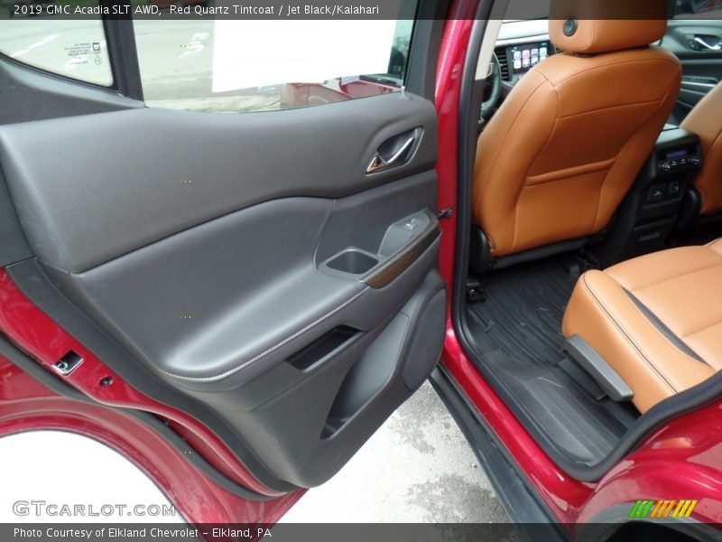 Red Quartz Tintcoat / Jet Black/Kalahari 2019 GMC Acadia SLT AWD