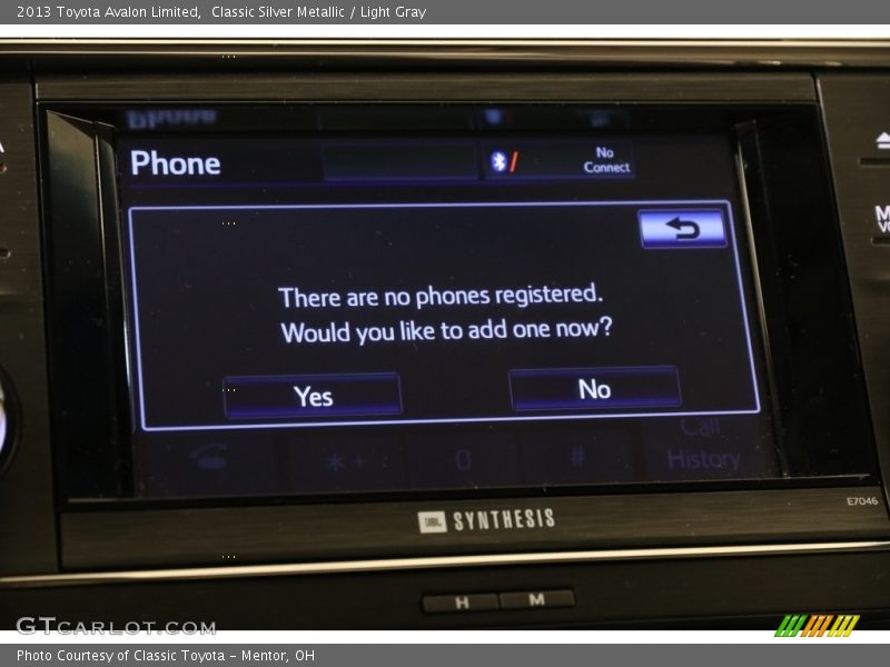 Classic Silver Metallic / Light Gray 2013 Toyota Avalon Limited