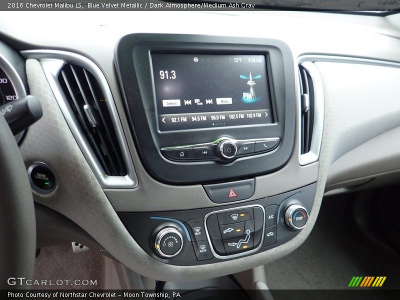 Blue Velvet Metallic / Dark Atmosphere/Medium Ash Gray 2016 Chevrolet Malibu LS