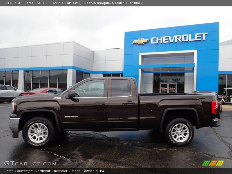 Deep Mahogany Metallic / Jet Black 2018 GMC Sierra 1500 SLE Double Cab 4WD