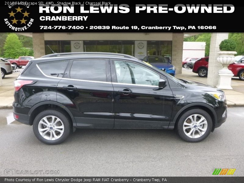 Shadow Black / Charcoal Black 2018 Ford Escape SEL 4WD