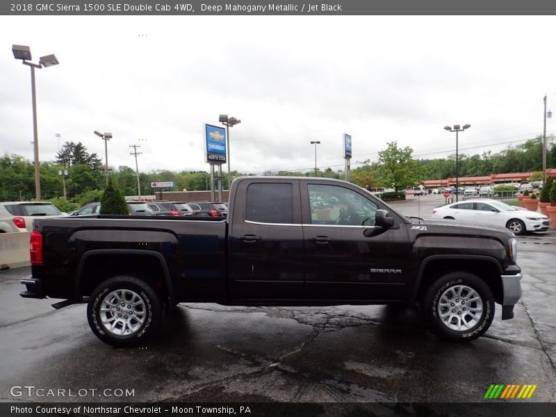 Deep Mahogany Metallic / Jet Black 2018 GMC Sierra 1500 SLE Double Cab 4WD