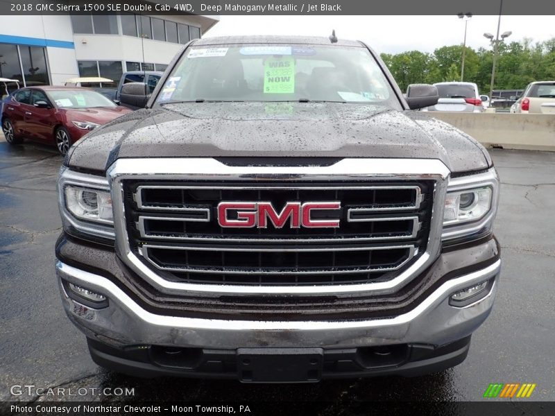 Deep Mahogany Metallic / Jet Black 2018 GMC Sierra 1500 SLE Double Cab 4WD