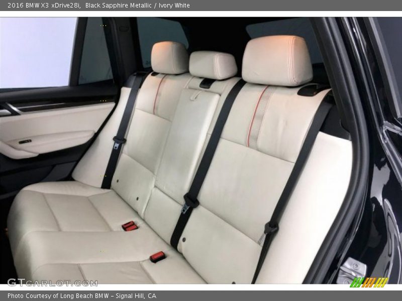 Black Sapphire Metallic / Ivory White 2016 BMW X3 xDrive28i