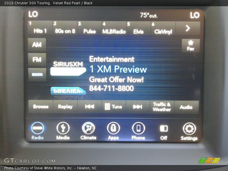 Velvet Red Pearl / Black 2019 Chrysler 300 Touring