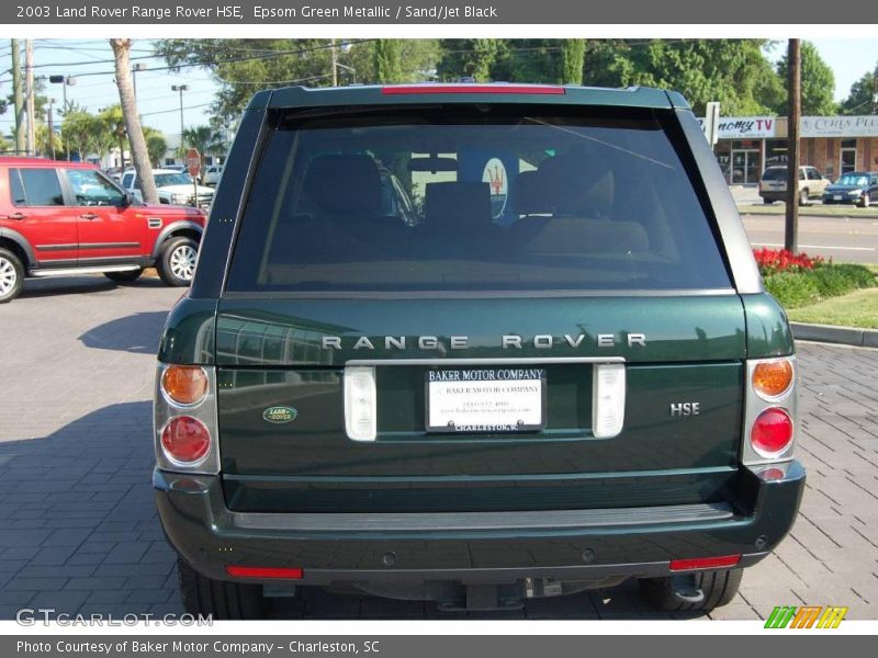 Epsom Green Metallic / Sand/Jet Black 2003 Land Rover Range Rover HSE