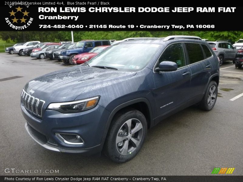 Blue Shade Pearl / Black 2019 Jeep Cherokee Limited 4x4