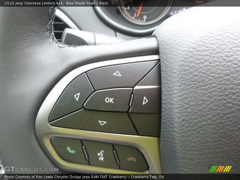 Blue Shade Pearl / Black 2019 Jeep Cherokee Limited 4x4