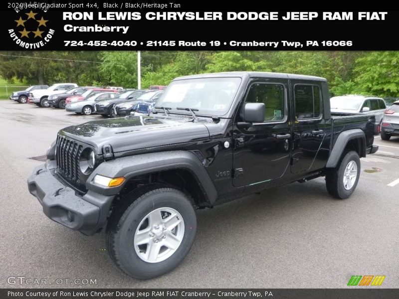 Black / Black/Heritage Tan 2020 Jeep Gladiator Sport 4x4