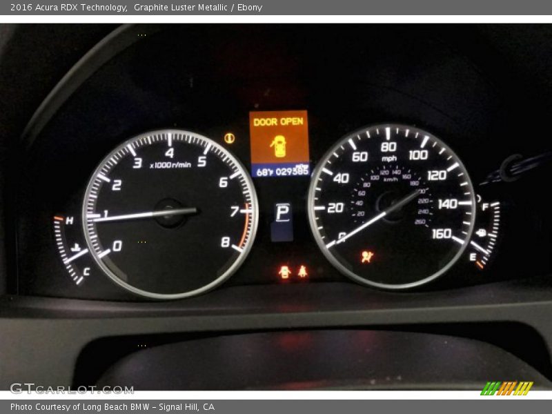 Graphite Luster Metallic / Ebony 2016 Acura RDX Technology