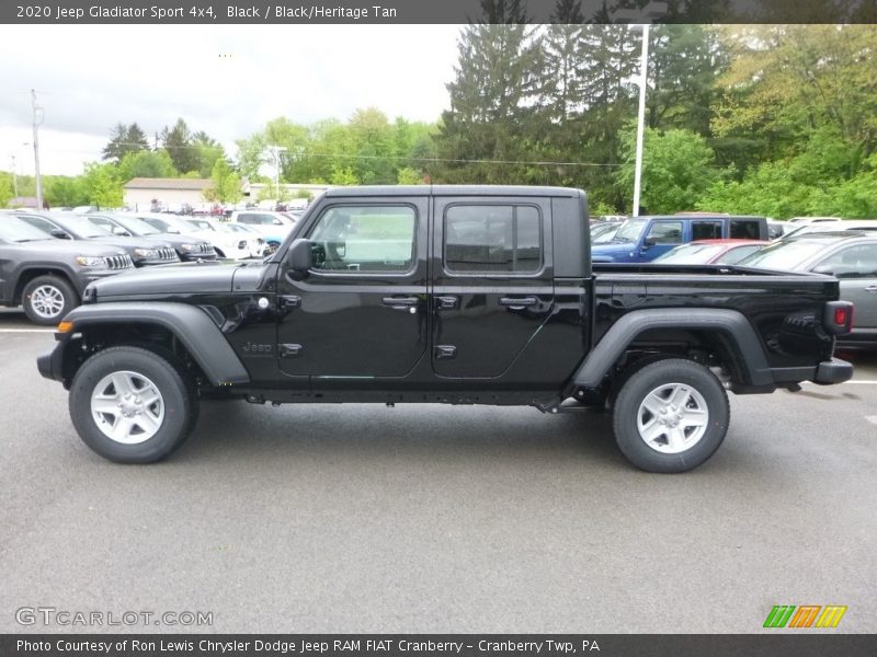 Black / Black/Heritage Tan 2020 Jeep Gladiator Sport 4x4