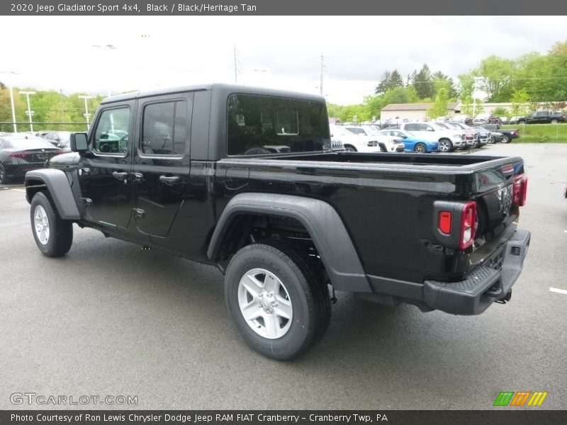 Black / Black/Heritage Tan 2020 Jeep Gladiator Sport 4x4