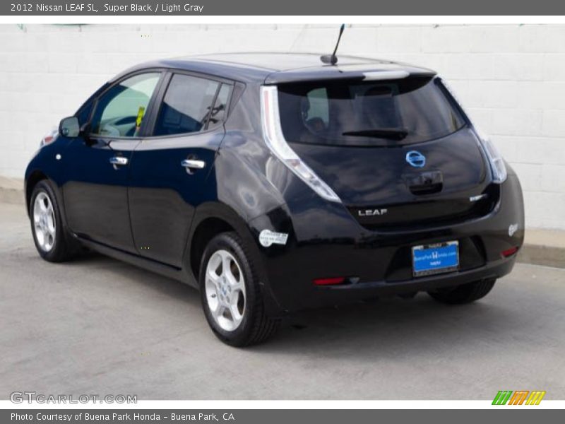 Super Black / Light Gray 2012 Nissan LEAF SL