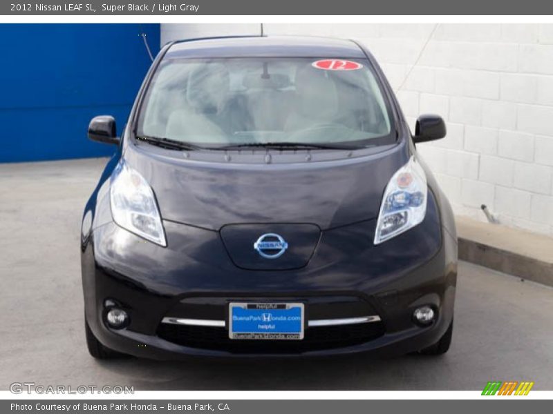 Super Black / Light Gray 2012 Nissan LEAF SL