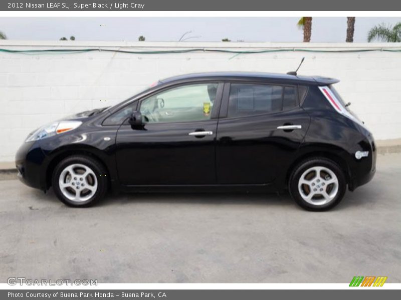 Super Black / Light Gray 2012 Nissan LEAF SL