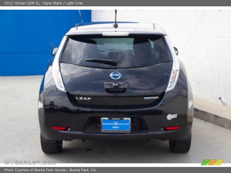 Super Black / Light Gray 2012 Nissan LEAF SL