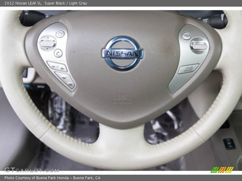 Super Black / Light Gray 2012 Nissan LEAF SL