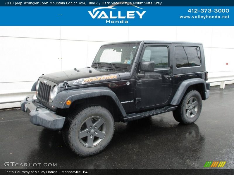 Black / Dark Slate Gray/Medium Slate Gray 2010 Jeep Wrangler Sport Mountain Edition 4x4