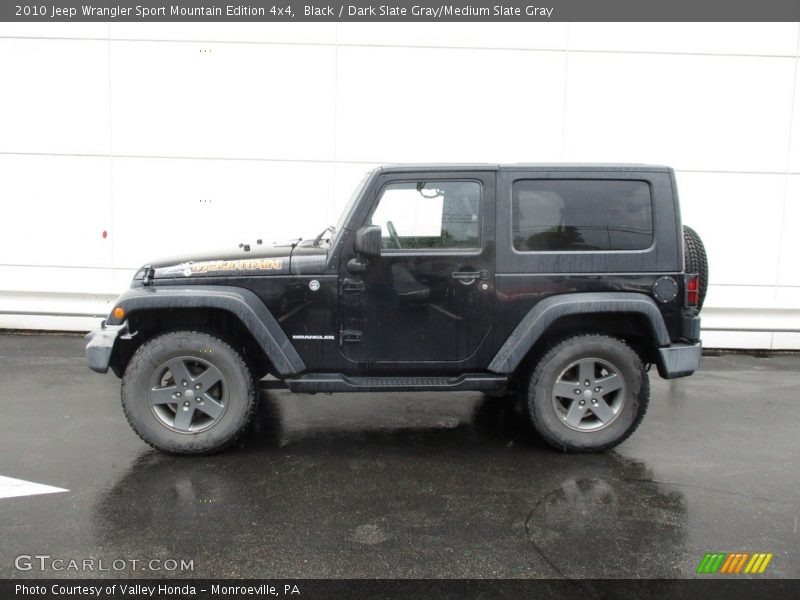 Black / Dark Slate Gray/Medium Slate Gray 2010 Jeep Wrangler Sport Mountain Edition 4x4