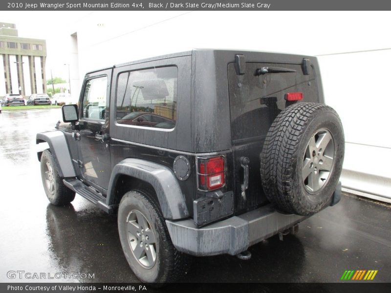 Black / Dark Slate Gray/Medium Slate Gray 2010 Jeep Wrangler Sport Mountain Edition 4x4