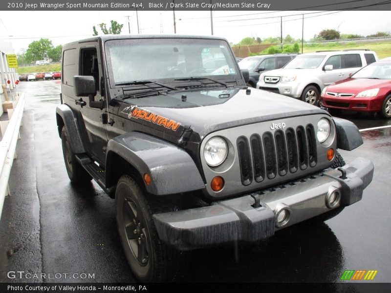 Black / Dark Slate Gray/Medium Slate Gray 2010 Jeep Wrangler Sport Mountain Edition 4x4