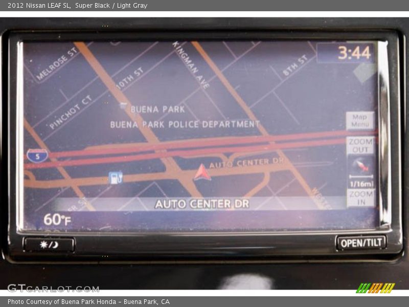 Super Black / Light Gray 2012 Nissan LEAF SL