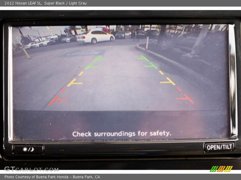 Super Black / Light Gray 2012 Nissan LEAF SL