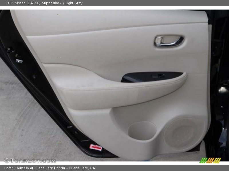 Super Black / Light Gray 2012 Nissan LEAF SL
