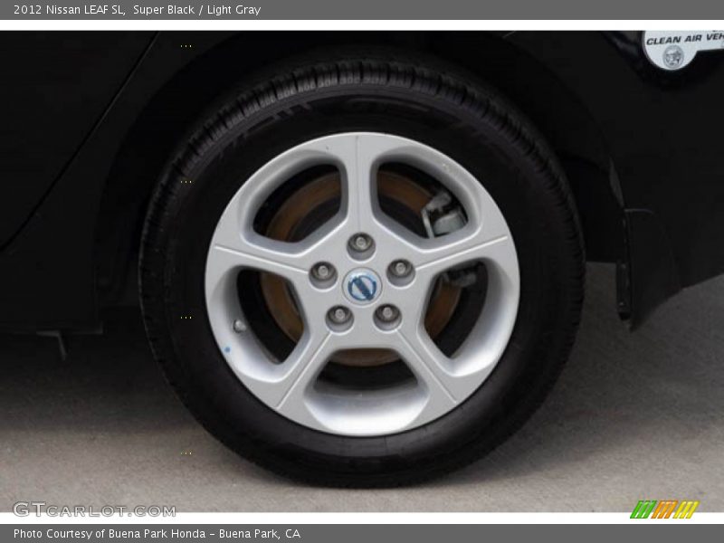 Super Black / Light Gray 2012 Nissan LEAF SL