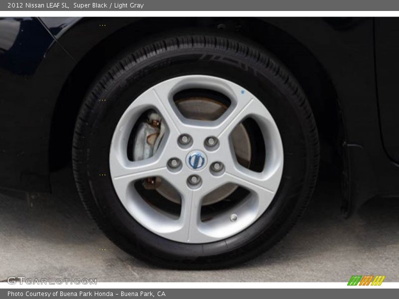 Super Black / Light Gray 2012 Nissan LEAF SL
