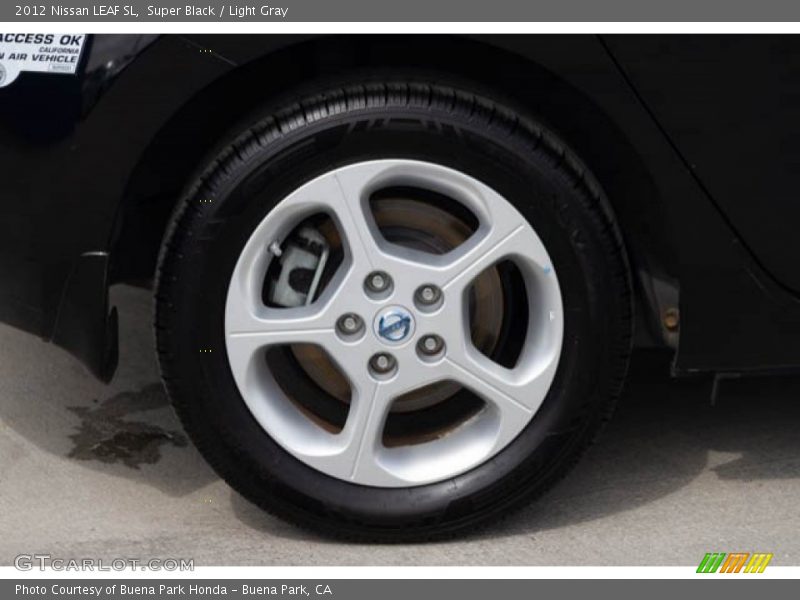 Super Black / Light Gray 2012 Nissan LEAF SL