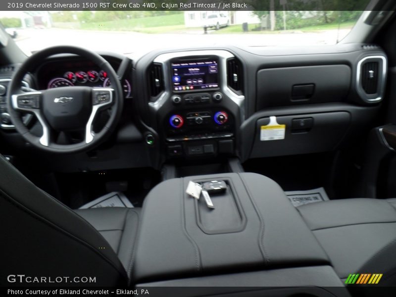 Cajun Red Tintcoat / Jet Black 2019 Chevrolet Silverado 1500 RST Crew Cab 4WD