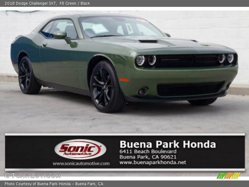 F8 Green / Black 2018 Dodge Challenger SXT
