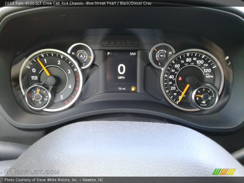 Blue Streak Pearl / Black/Diesel Gray 2019 Ram 4500 SLT Crew Cab 4x4 Chassis