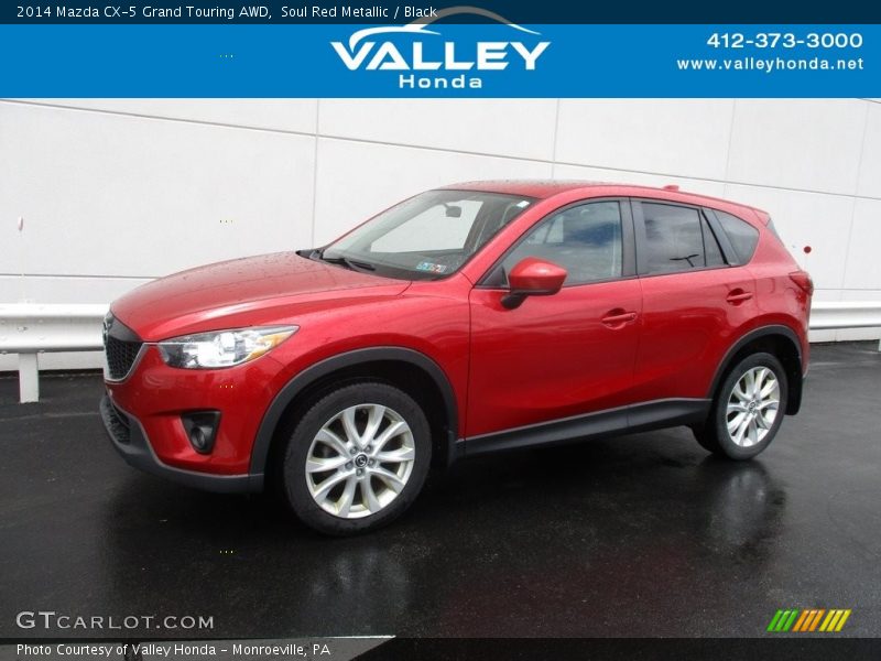 Soul Red Metallic / Black 2014 Mazda CX-5 Grand Touring AWD