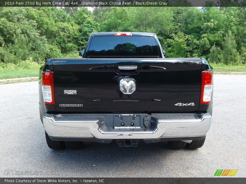 Diamond Black Crystal Pearl / Black/Diesel Gray 2019 Ram 3500 Big Horn Crew Cab 4x4